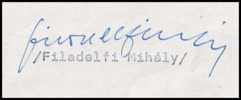 1983 Filadelfi Mihály (1930 - ) költő, író, az Új Auróra szerkesztőjének gépelt levele, fejléces pap...
