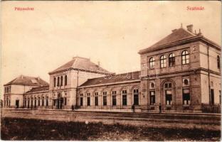 1911 Szatmárnémeti, Satu Mare; pályaudvar, vasútállomás / railway station
