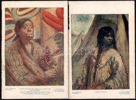 cca 1912 2 db vármegye térkép (Abaúj-Torna, 16,5x15 cm és Alsó-Fehér, 14x18 cm, utóbbi sérült) és 4 ...