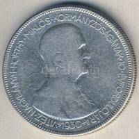 1930. 5P Ag "Horthy jobbra" T:3 kis ph