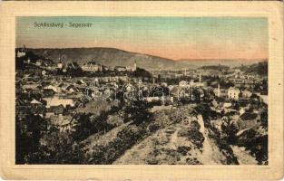 Segesvár, Schässburg, Sighisoara; látkép. W. Nagy kiadása / general view (ázott sarkak / wet corners)