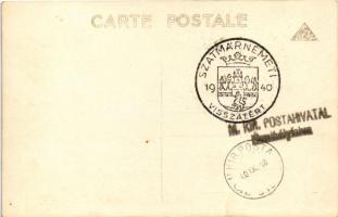 Szatmárnémeti, Szatmár, Satu Mare; Deák tér, üzletek / square, shops. photo + "1940 Szatmárnéme...