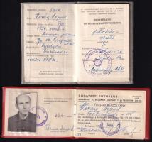 1974 A Budapesti Fotóklub fényképes tagsági igazolványa + működési engedély Virág Árpád fotókörvezető részére