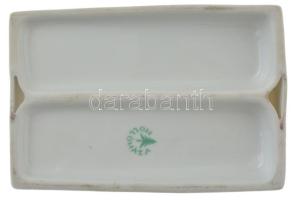 ~1980. "BHG Természetjáró Szakosztály" Hollóházi porcelán emlékplakett (122x80mm) T:1-