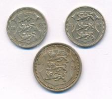Észtország 1931. 10s Ni-sárgaréz (2x) + 1935. 20s Ni-sárgaréz T:2,2-
Estonia 1931. 10 Senti Ni-bras...
