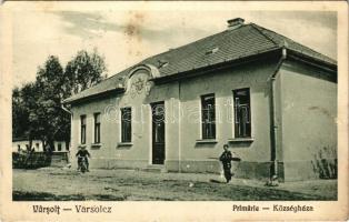 1940 Varsolc, Varsolt; Községháza / Primaria / town hall (EK)