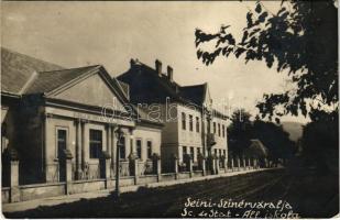 1940 Szinérváralja, Seini; Állami iskola / scoala de stat / school. photo + 1940 Dés visszatért So. Stpl (EK)