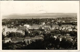 Kolozsvár, Cluj; látkép a Fellegvárról / general view + 1940 Kolozsvár visszatért So. Stpl. (kis szakadás / small tear)