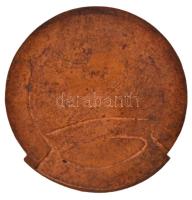 ~1980. "MHSZ Honvédelemért" tombak jelvény munkadarabja T:1 patina