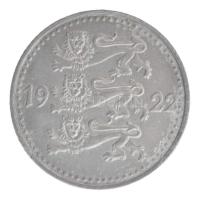 Észtország 1922. 1M Cu-Ni T:2
Estonia 1922. 1 Mark Cu-Ni C:XF
Krause KM#1