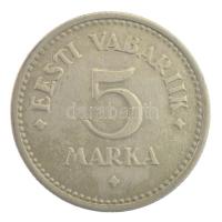 Észtország 1924. 5M Ni-sárgaréz T:2,2- Estonia 1924. 5 Marka Ni-brass C:XF,VF Krause KM#3a