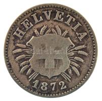 Svájc 1872B 5r billon T:3 Switzerland 1872B 5 Rappen billon C:F  Krause KM#5
