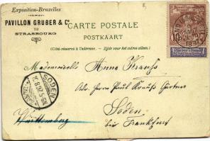 1897 (Vorläufer) Exposition Universelle Bruxelles, Tervueren Palais des Colonies / International Exp...