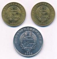 Észak-Korea 2002. 1/2c Al "FAO / Sugárhajtású repülőgép" + 1ch sárgaréz "FAO / Automo...