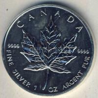 Kanada 1990. 5$ Ag 1oz. "Juhar levél" T:PL