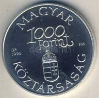 1995. 1000Ft Ag "Régi dunai hajók III-Hableány" T:BU Csak 10.000db, tanúsítvánnyal!