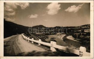 1940 Királyhágó, Bucsa, Bucea; út részlet / road (kis szakadás / small tear)