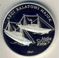 1997. 2000Ft Ag "Régi balatoni hajók I-Helka&Kelén" T:PP Tanúsítvánnyal!