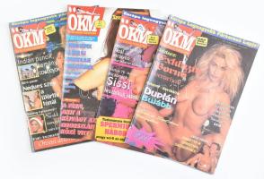 4 db ÖKM erotikus magazin, vegyes állapotban
