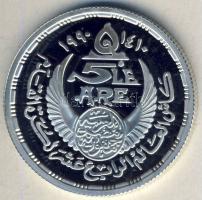 Egyiptom 1990. 5Ł Ag "Labdarúgó VB" T:PP