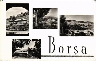 1962 Borsa (Máramaros), mozaiklap / multi-view postcard (EK)