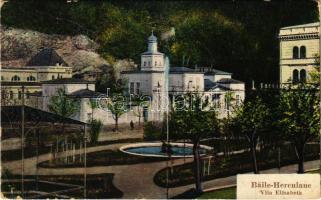 1932 Herkulesfürdő, Herkulesbad, Baile Herculane; Vila Elisabeta / Erzsébet villa. Viliam Krizsány kiadása / villa, spa (EK)