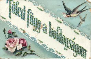 5 db háború előtti üdvözlőlap / 5 greeting cards