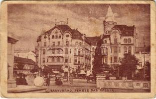 1940 Nagyvárad, Oradea; Fekete Sas palota, szálloda, üzletek, gyógyszertár / hotel, shops, pharmacy (EB)
