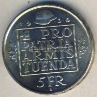 Svájc 1936. 5Fr Ag "Pro Patria" T:2+