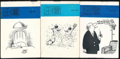 3 db román karikatúra-füzetke / Romanian caricature booklets