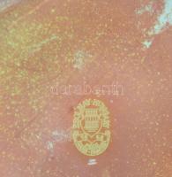 Zsolnay eozin mázas váza. Jelzett, sérült. d: 27 cm