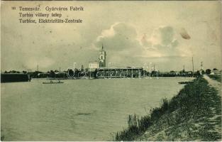 1912 Temesvár, Timisoara; Gyárváros, Turbina villanytelep / Fabric, electric power plant