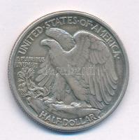 Amerikai Egyesült Államok 1937. 1/2$ Ag "Walking Liberty" T:2 patina 
USA 1937. 1/2 Dolla...