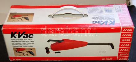 K-Vac típusú vadonatúj autós porszívó, eredeti dobozában