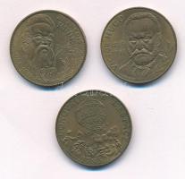 Franciaország 1983-1985. 10Fr Cu-Al-Ni (3xklf) különböző forgalmi emlékkiadások T:1-,2 patina
Franc...