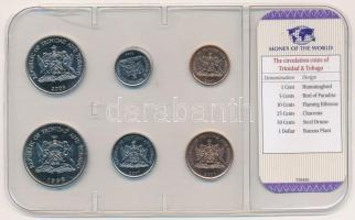 Trinidad és Tobago 1995-2007. 1c-1$ (6xklf) forgalmi összeállítás sérült műanyag tokban T:1-2
Trini...