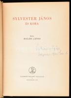 Balázs János: Sylvester János és kora. Bp., 1958., Tankönyvkiadó. Kiadói félvászon-kötés, kopott, ki...