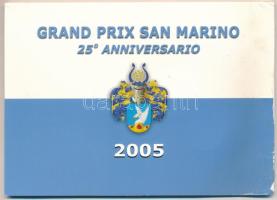 San Marino 2005. 1c-2E próbaveret (8xklf) "25 éves a san marinoi Formula-1-es nagydíj" sér...