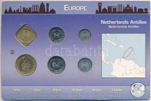 Holland Antillák 2004-2007. 1c-1G (6xklf) forgalmi összeállítás sérült kartonlapon T:1,1-
Netherlan...