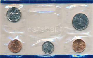 Amerikai Egyesült Államok 1987P 1c-1/4$ (4xklf) + verdei zseton hiányos forgalmi sorban (1/2$ hiányz...