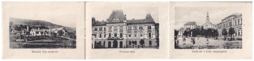 Székelyudvarhely, Odorheiu Secuiesc; leporellolap 10 képpel. Sterba Ödön kiadása / leporellocard wit...