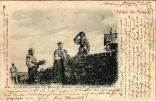 1901 Salutari din Romania. Folklore (EK)