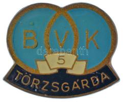 1984. Borsodi Vegyi kombinát bronz fokozatú törzsgárda-jelvény műgyantás bronz kitűző névre szóló adományozólappal (12x15mm) T:1- lapon ütődésnyomok