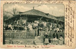 1902 Telega, O nunta, Salutari din Romania / Romanian wedding, folklore (Rb)