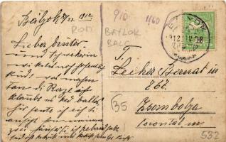 1912 Bályok, Balc; utca, Lether bérházak, Fogyasztási szövetkezet üzlete / street view, cooperative ...