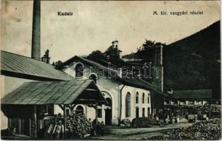 1918 Kudzsir, Kudsir, Cugir; M. kir. vasgyár. Gyöngyösi Gyula kiadása / ironworks, iron factory (ázott sarok / wet corner)