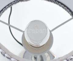 Asztali lámpa, nikkelezett fém, hibátlan, működik, m: 45 cm