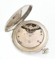 Admirable antik zsebóra, díszes fém tokkal, működő szerkezettel (nem jár megfelelően), tisztításra s...