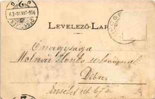 1906 Tótosbánya, Totos (Budfalva, Budesti, Máramaros); Zserampó völgy. Berger Miksa kiadása / valley...