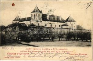 1903 Fogaras, Fagaras; Apaffy (Apafi) fejedelem kastélya a XIV. századból. Fleissig Jakab kiadása / Schloss des Fürsten Apaffy aus dem XIV. Jahrhundert / castle (fl)